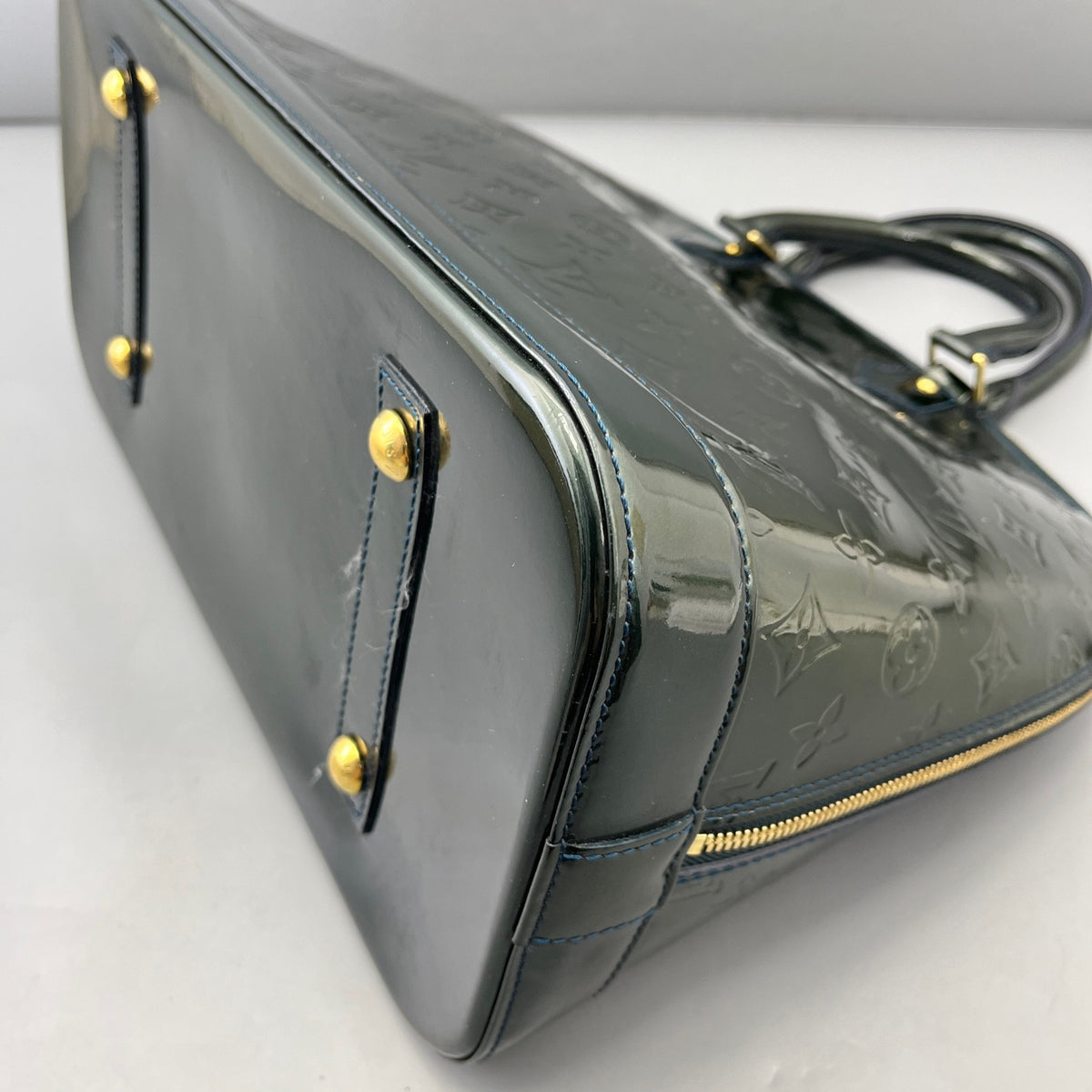 Louis Vuitton - Alma - Patent leather - Green - (large)