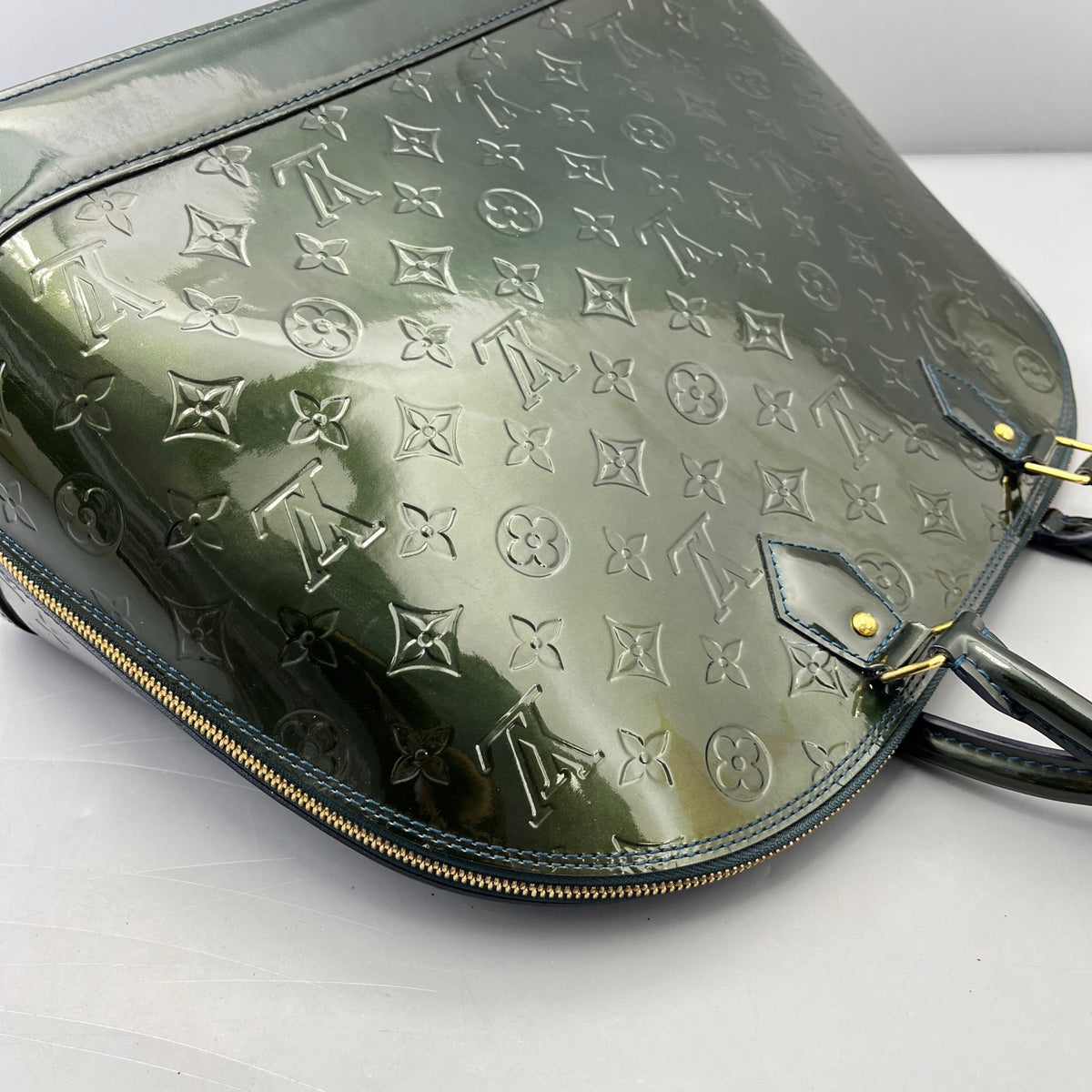 Louis Vuitton - Alma - Patent leather - Green - (large)