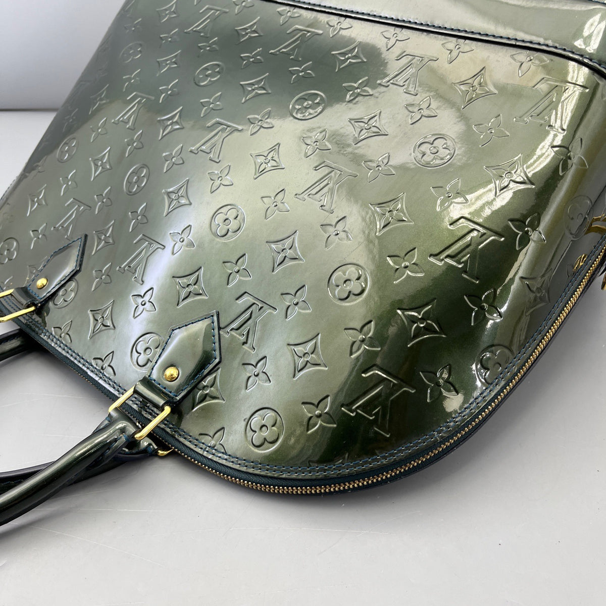 Louis Vuitton - Alma - Patent leather - Green - (large)