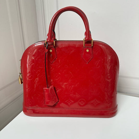 Louis Vuitton - Alma - Patent leather - Red - (Medium)
