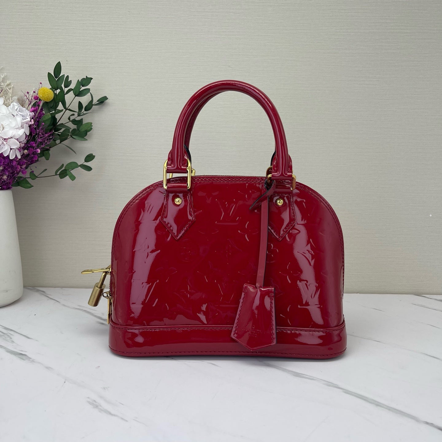 Louis Vuitton - Alma - Patent leather - Red - (mini)