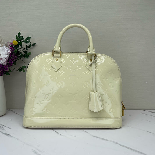 Louis Vuitton - Alma - Patent leather - White - (small)