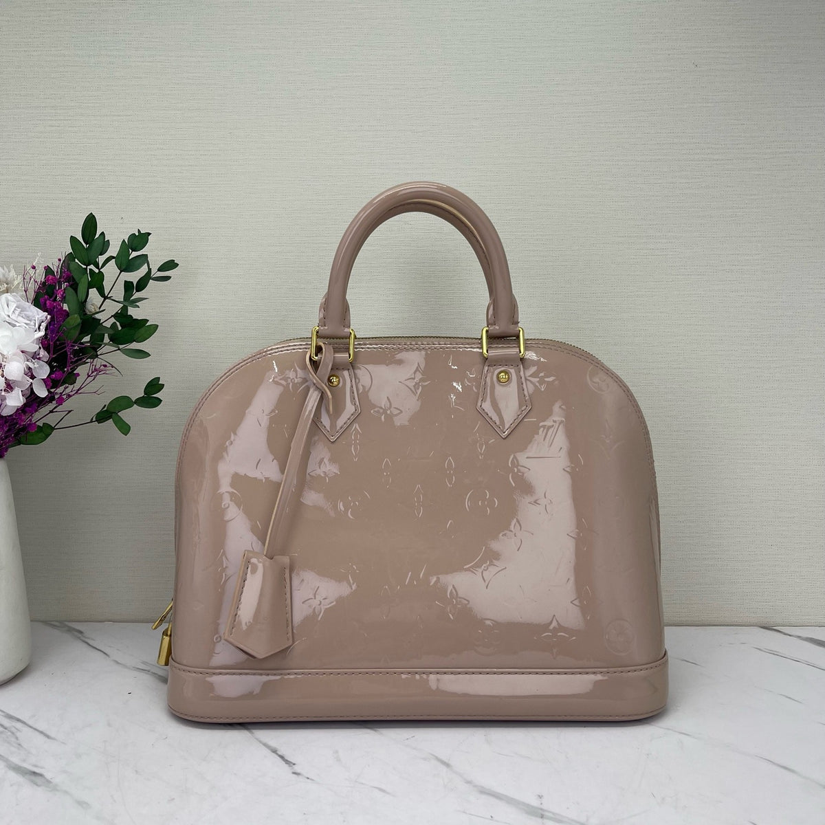 Louis Vuitton - Alma Small - Patent leather - Beige - (Small)