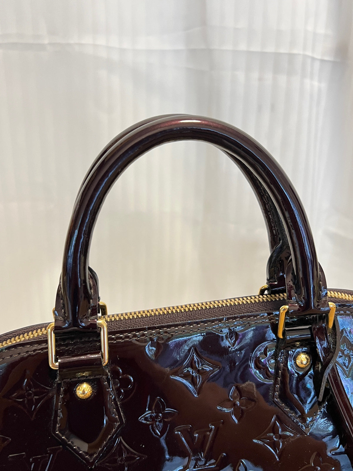 Louis Vuitton - Alma Small - Patent leather - Brown - (small)