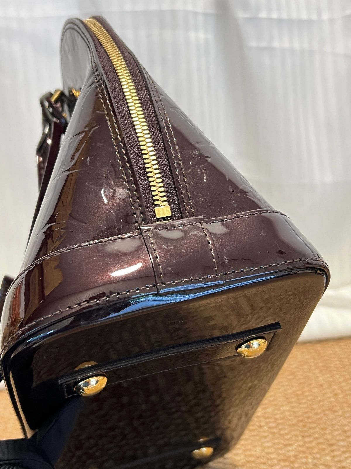 Louis Vuitton - Alma Small - Patent leather - Brown - (small)
