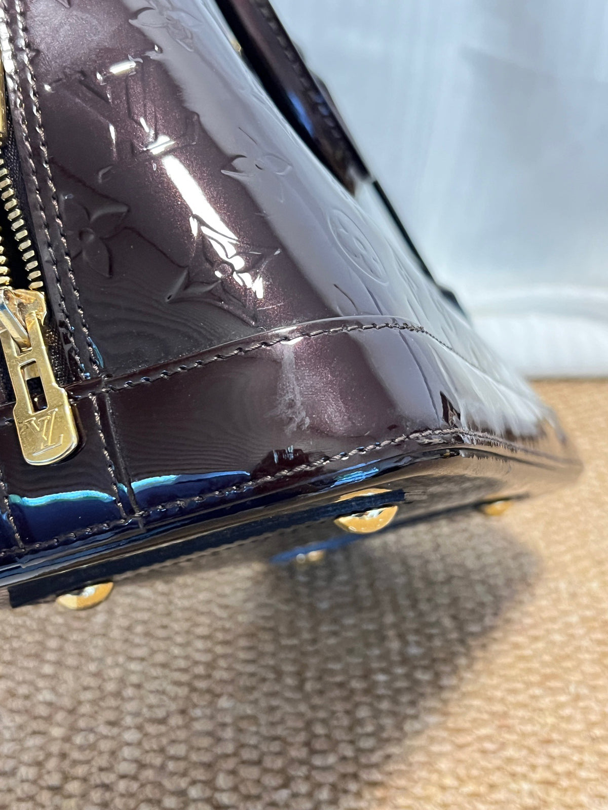 Louis Vuitton - Alma Small - Patent leather - Brown - (small)