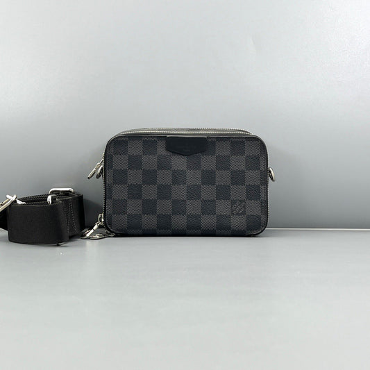 Louis Vuitton - Alpha Camera Bag - Damier Graphite coated canvas - Black - (Small)
