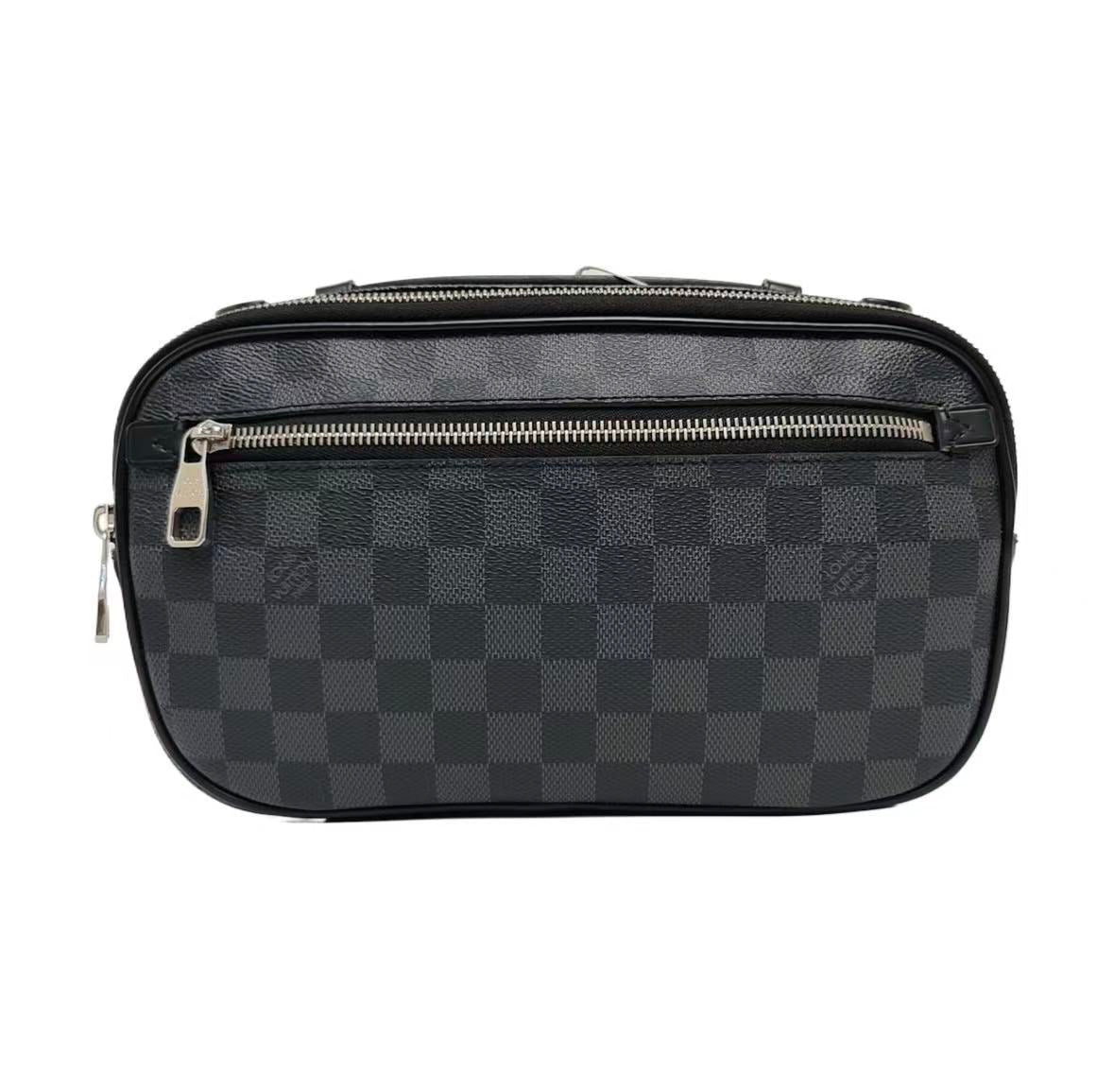 Louis Vuitton - Ambler - Coated canvas with leather trim - Black - (Small)