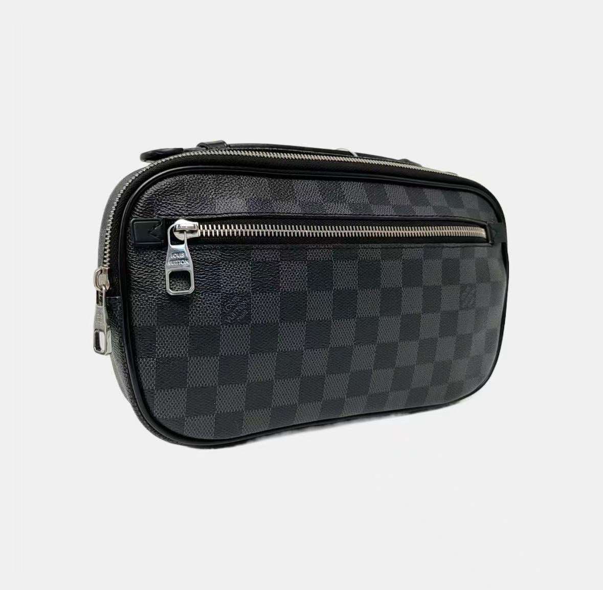 Louis Vuitton - Ambler - Coated canvas with leather trim - Black - (Small)