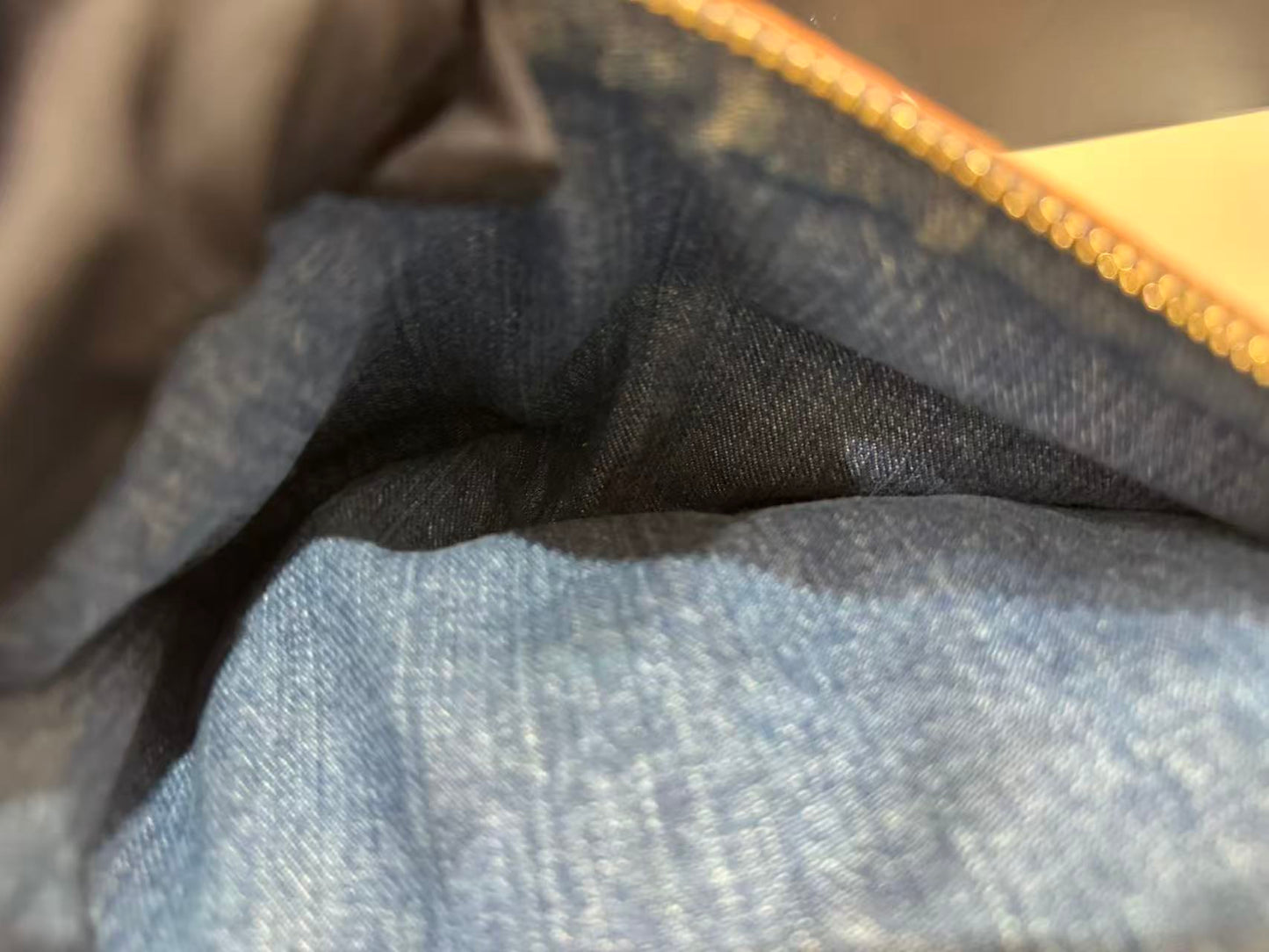 Louis Vuitton - Baggy - Denim canvas with Vachetta leather trim - Blue - (small)