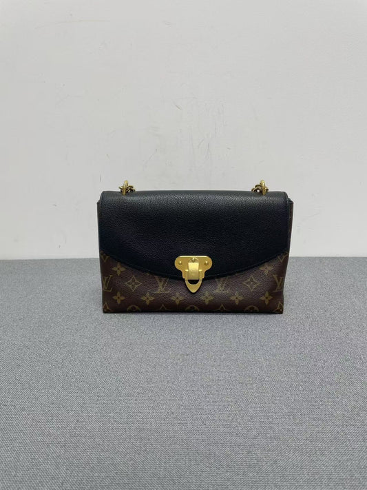 Louis Vuitton - Black Legendary Envelope - Monogram coated canvas and grained leather - Black, Brown, Red - (Small)