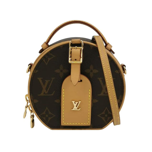 Louis Vuitton - Boite Chapeau - Monogram coated canvas with natural cowhide leather trim - Brown - (mini)