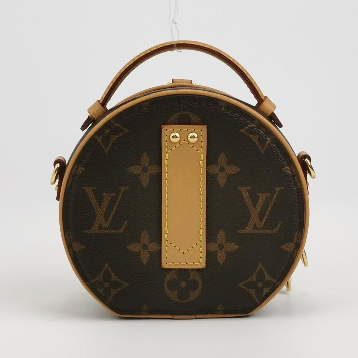 Louis Vuitton - Boite Chapeau - Monogram coated canvas with natural cowhide leather trim - Brown - (mini)