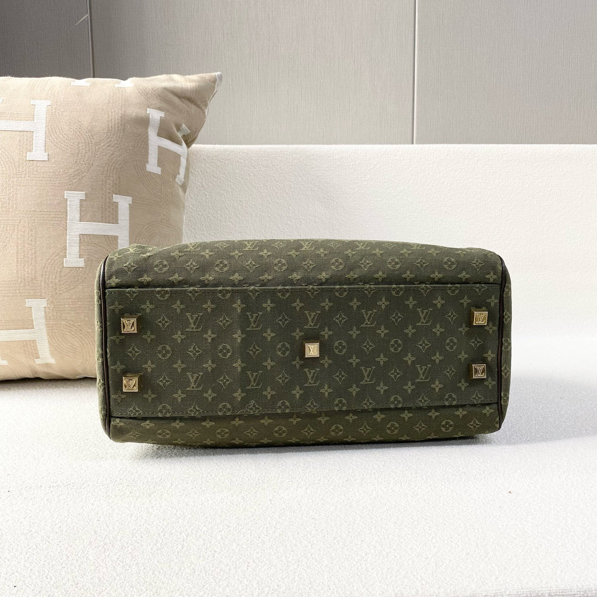Louis Vuitton - Boston Handbag - Cloth - Green - (medium)