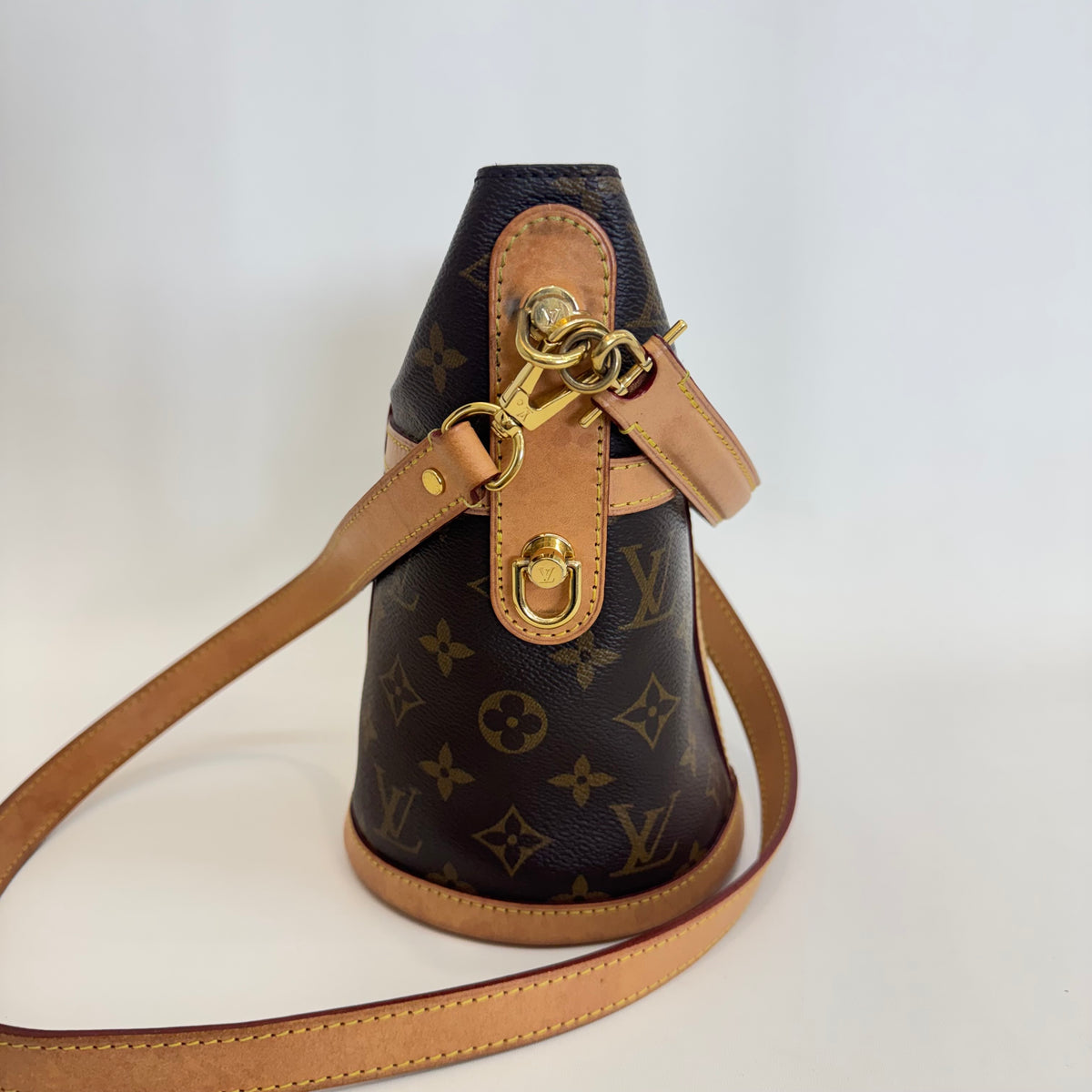 Louis Vuitton - Bucket Bag - Synthetic - Brown - (small)