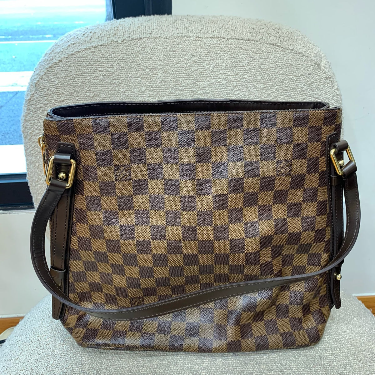 Louis Vuitton - Cabas Rivington - Cloth - Brown