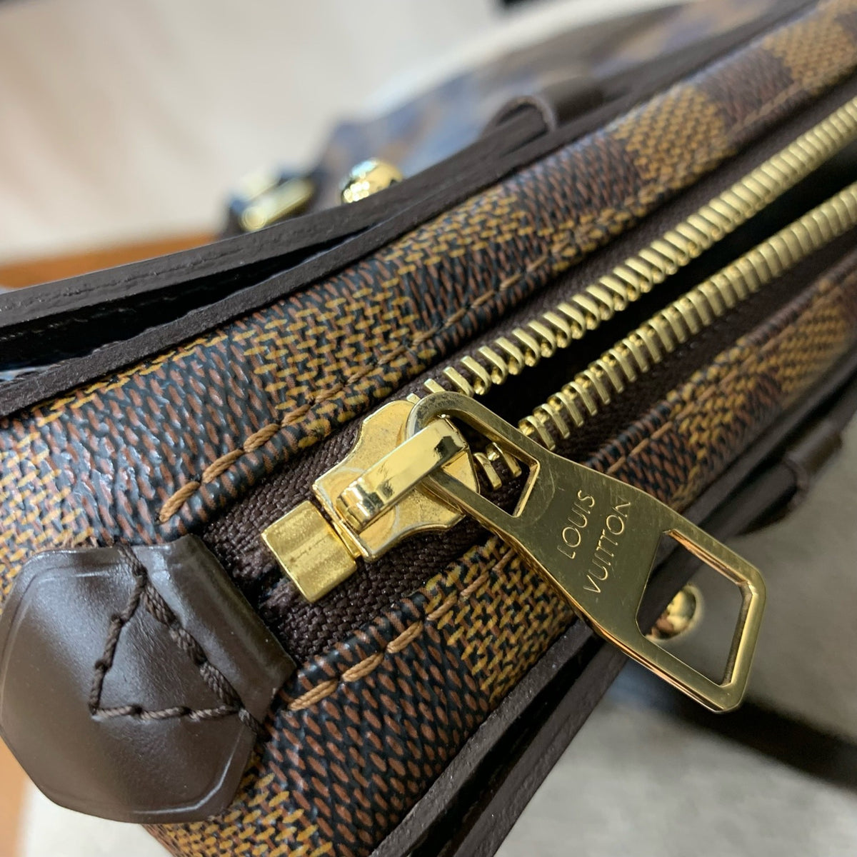 Louis Vuitton - Cabas Rivington - Cloth - Brown