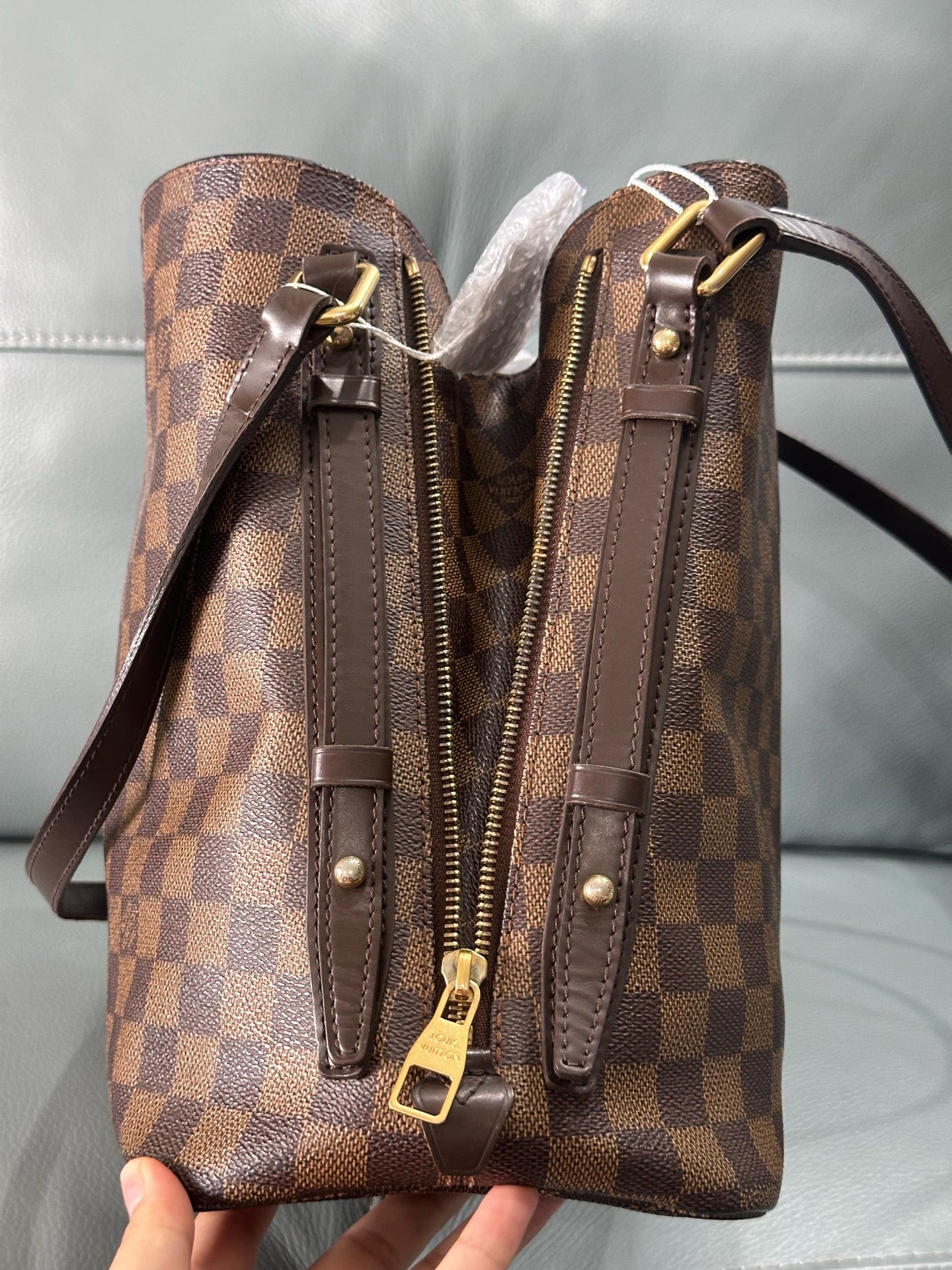 Louis Vuitton - Cabas Rivington - Leather - Brown - (medium)
