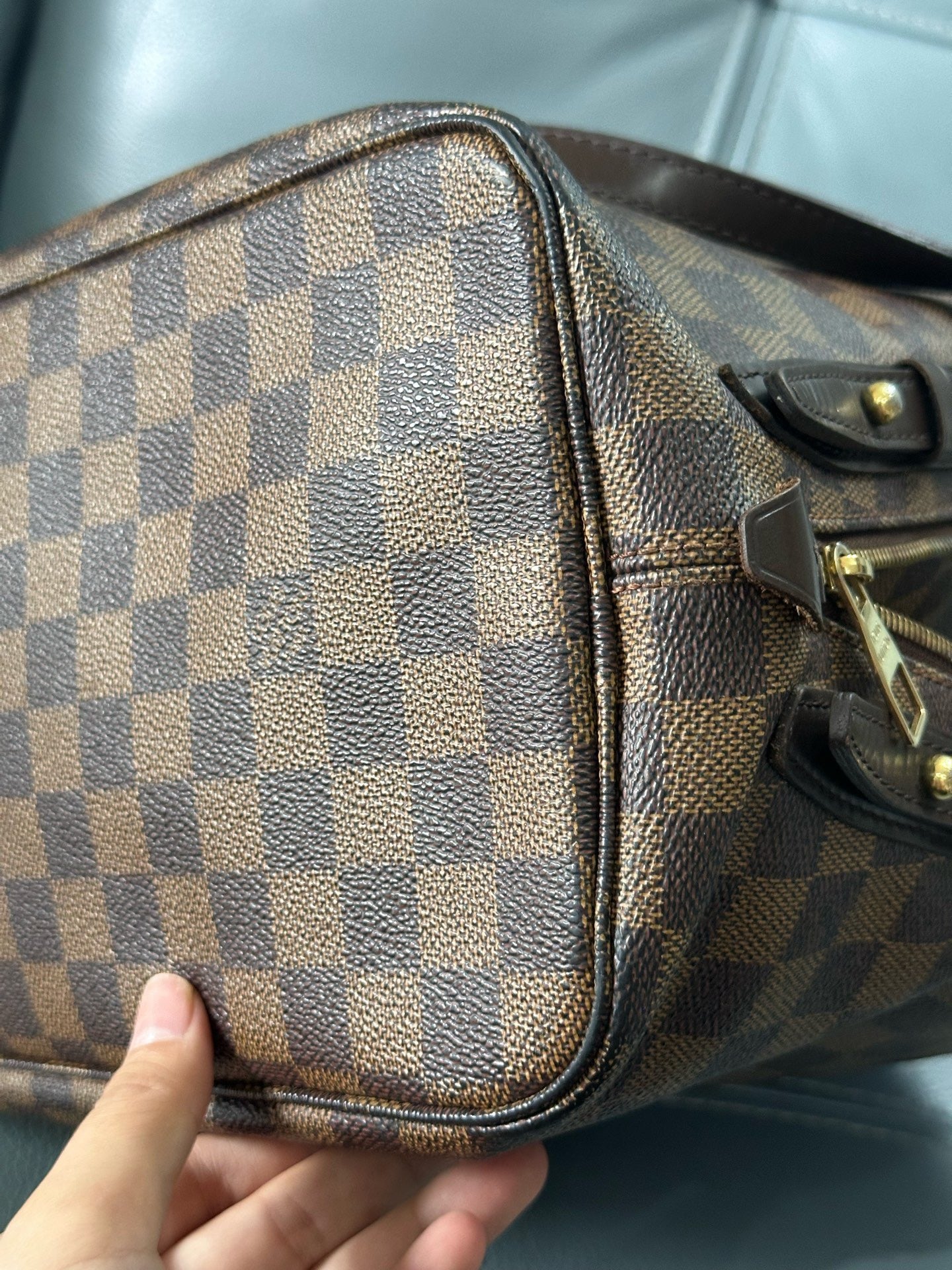 Louis Vuitton - Cabas Rivington - Leather - Brown - (medium)