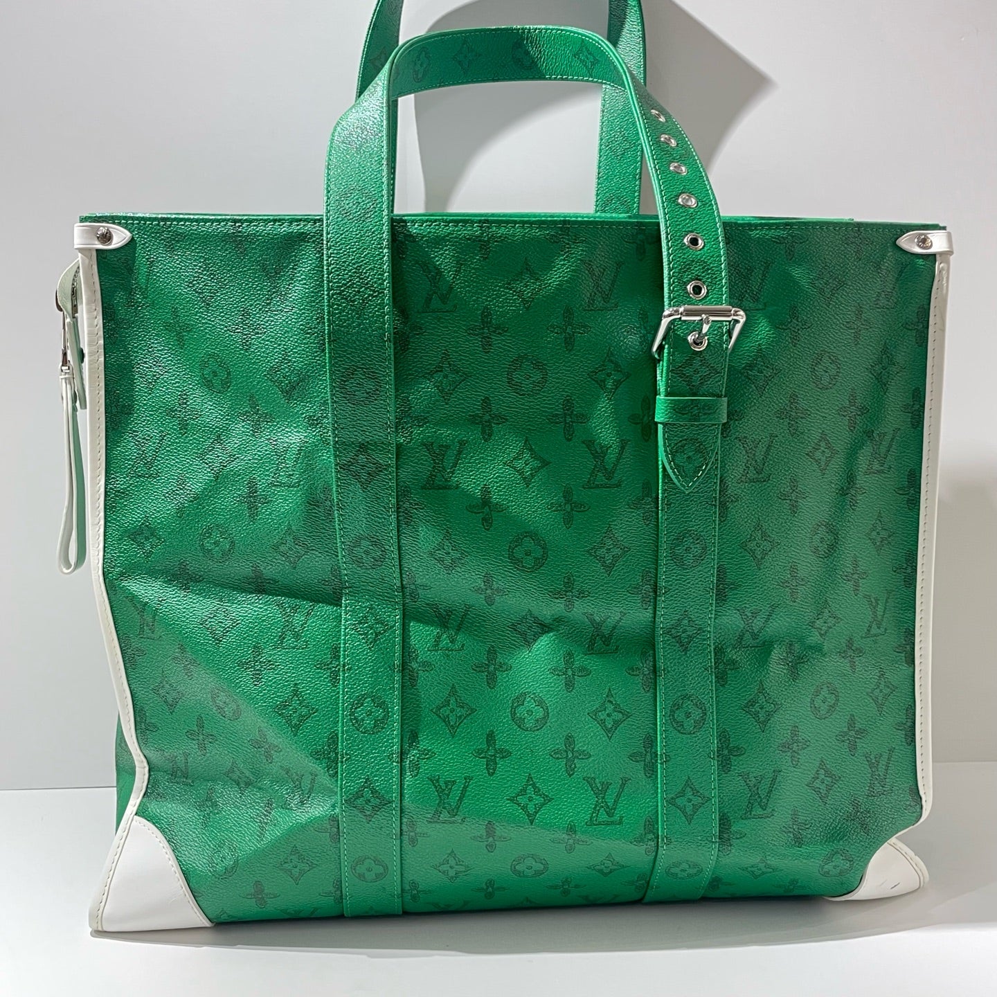 Louis Vuitton - CABAS ZIPPE - Synthetic - Green - (large)