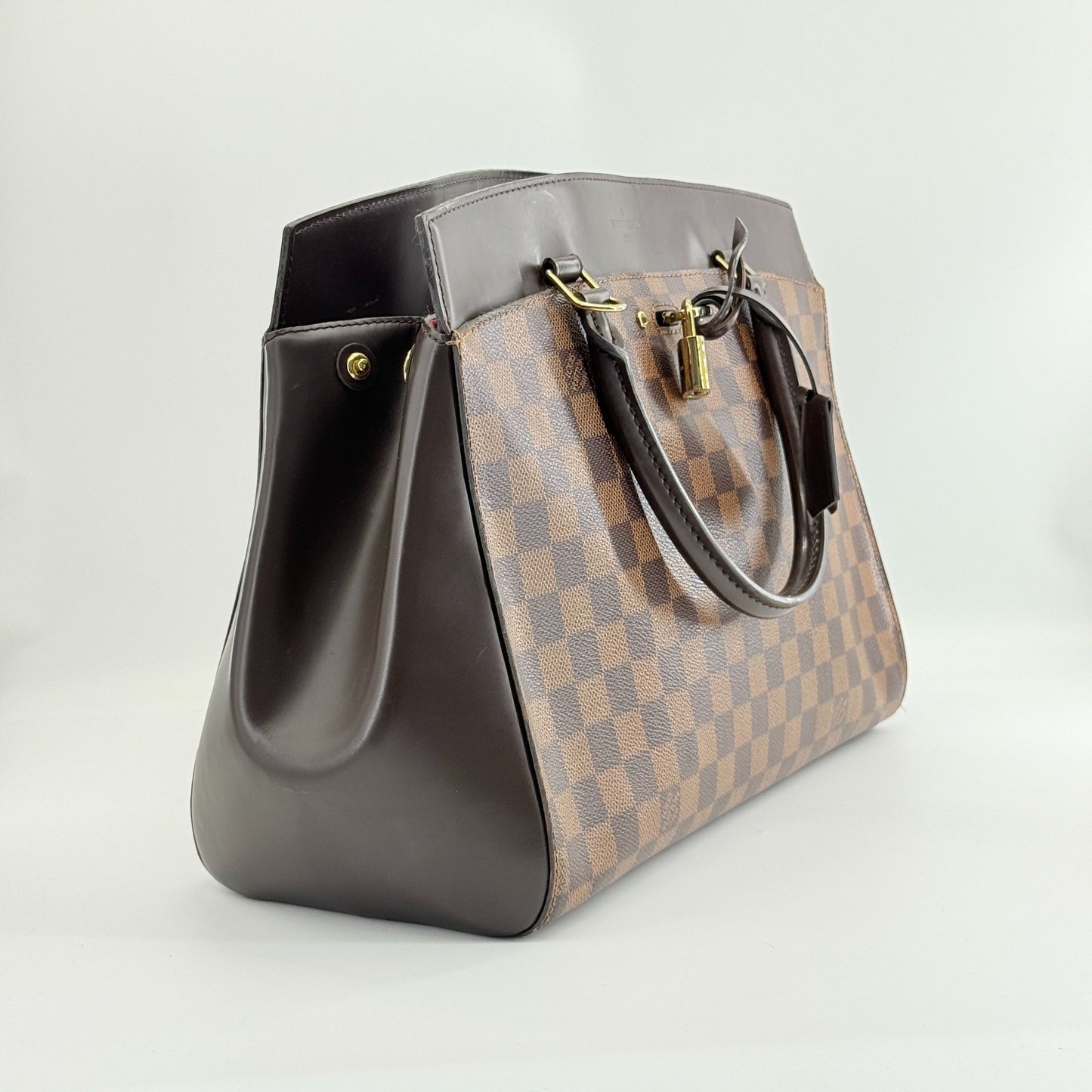 Louis Vuitton - Caissa Tote - Damier Ebene coated canvas with leather trim - Brown - (medium)