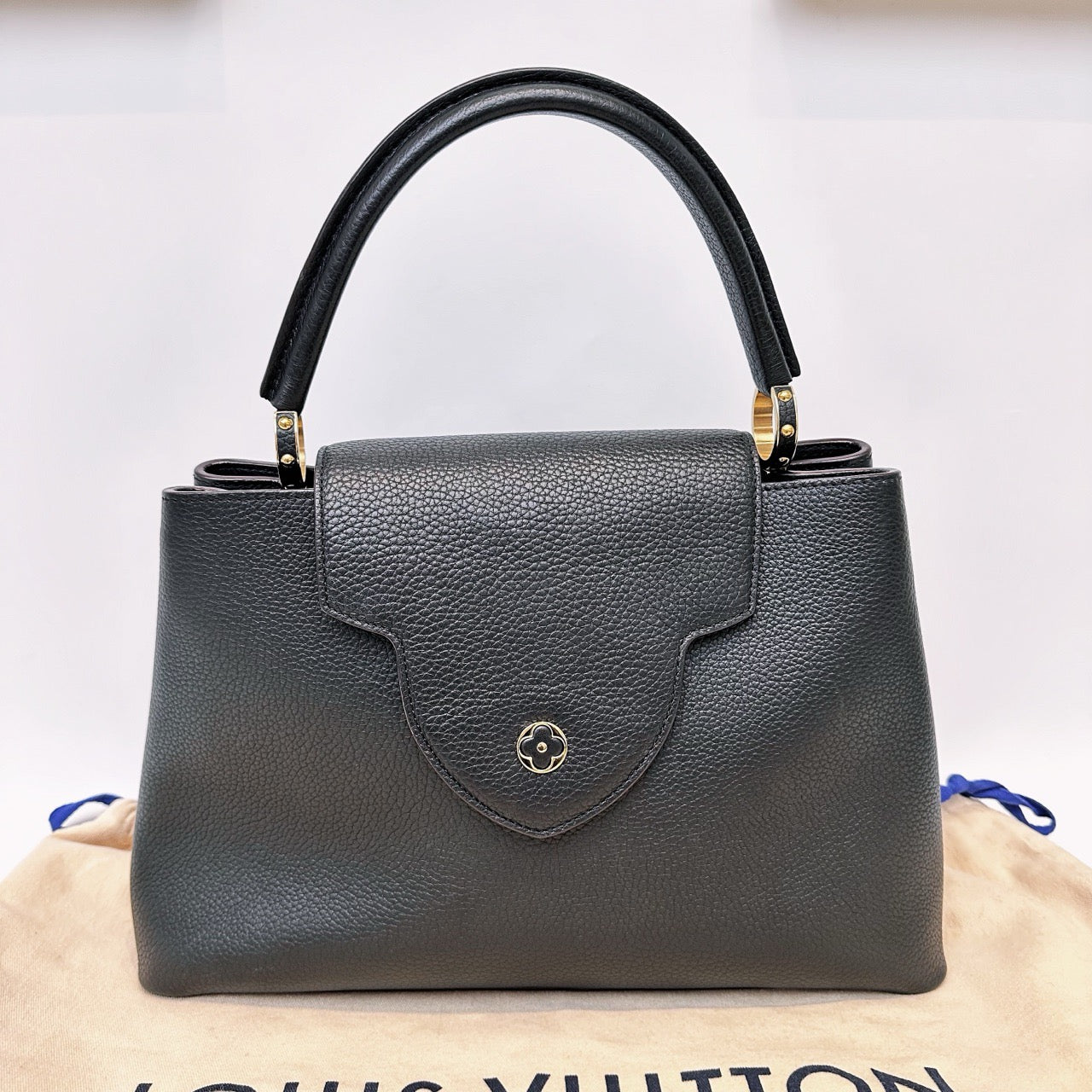 Louis Vuitton - Capucine - Calfskin - Black - (medium)