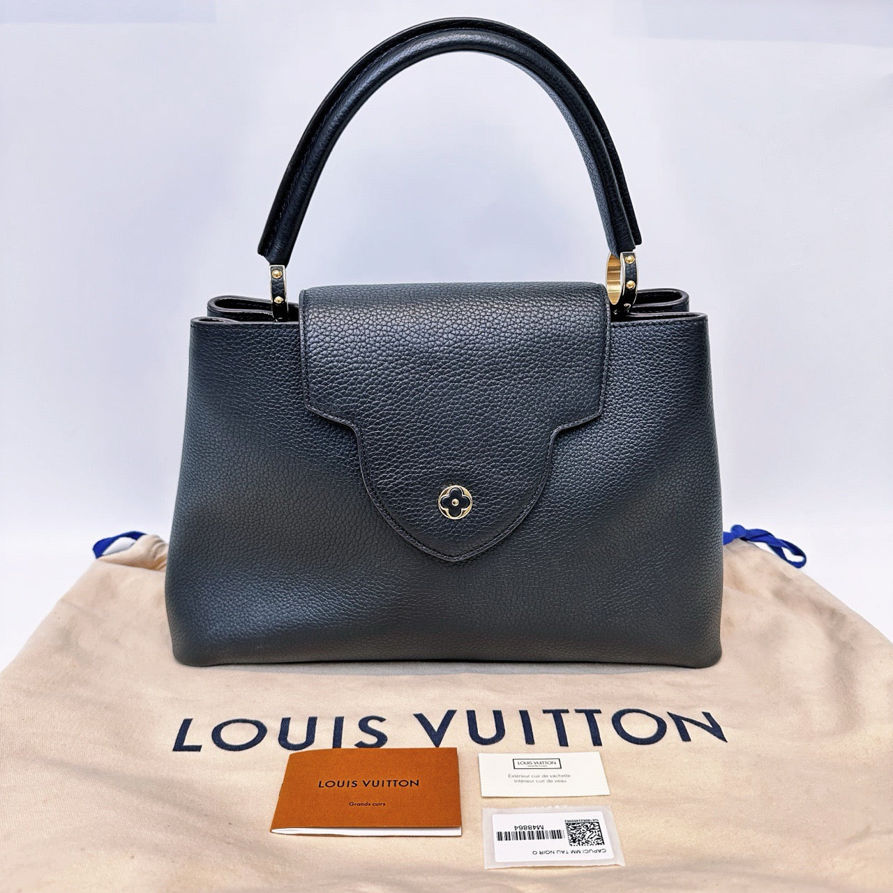 Louis Vuitton - Capucine - Calfskin - Black - (medium)