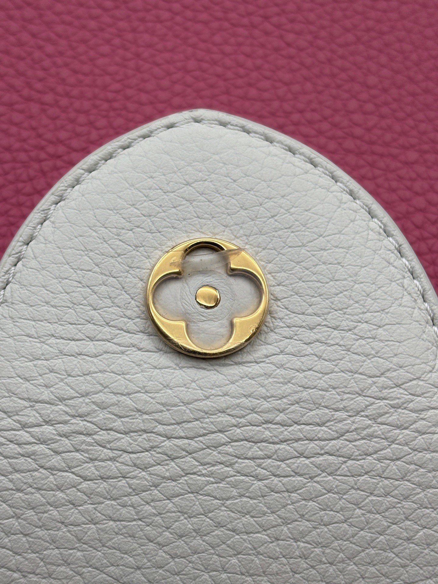 Louis Vuitton - Capucines BB - Full cowhide leather - Pink with Grey trim - (Mini)