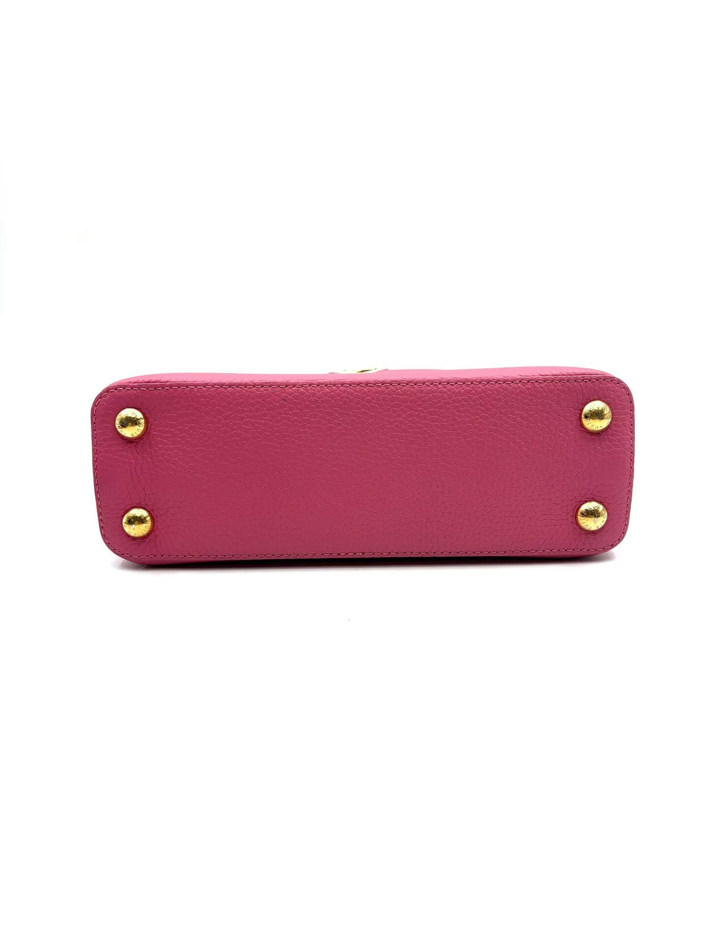 Louis Vuitton - Capucines BB - Full cowhide leather - Pink with Grey trim - (Mini)