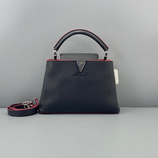 Louis Vuitton - Capucines BB - Grained leather - Black - (medium)