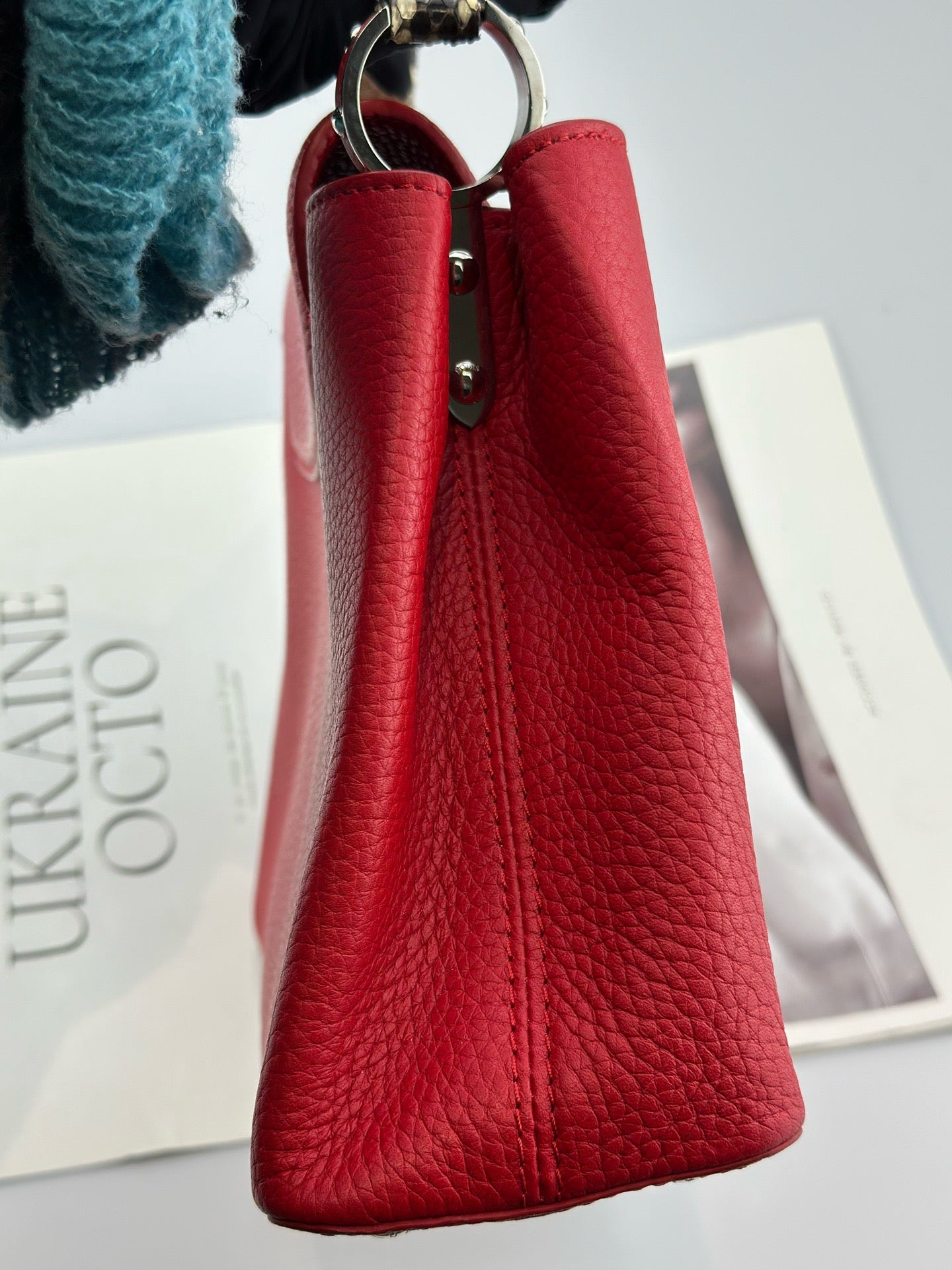 Louis Vuitton - Capucines BB - Grained Taurillon leather with python handle - Red - (Mini)