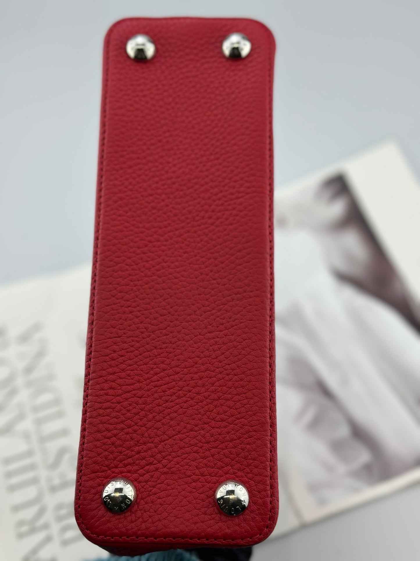 Louis Vuitton - Capucines BB - Grained Taurillon leather with python handle - Red - (Mini)