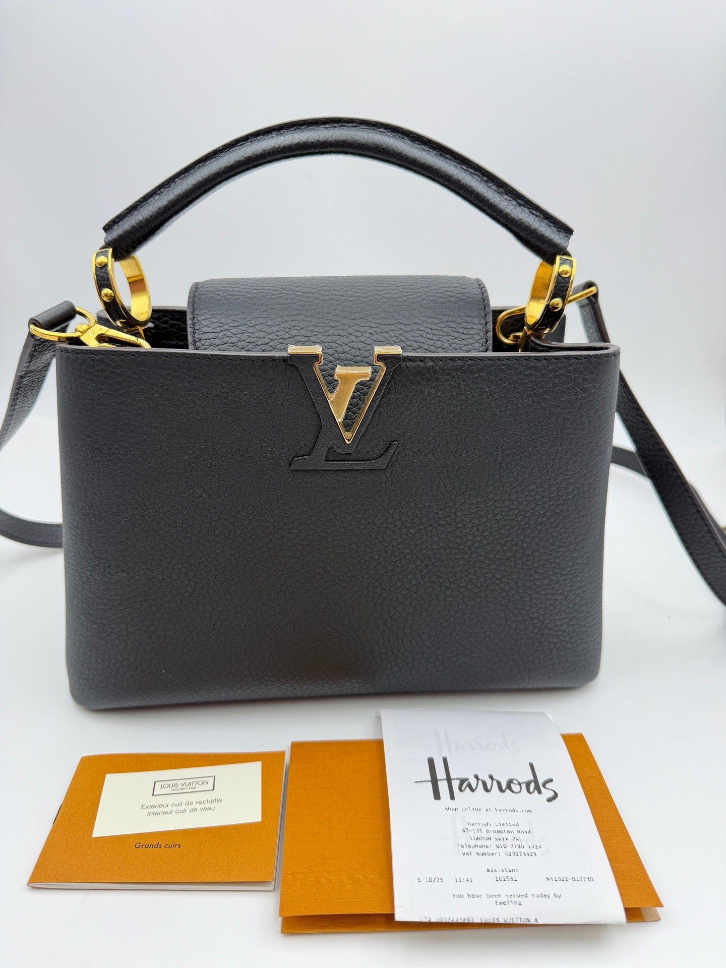 Louis Vuitton - Capucines BB - Leather - Black - (mini)