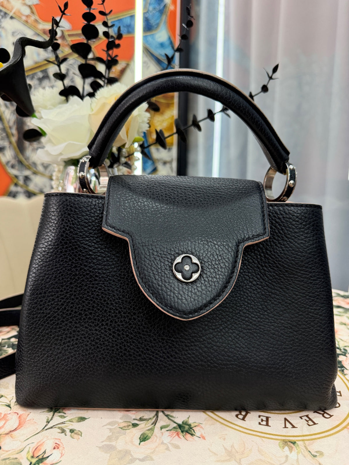 Louis Vuitton - Capucines BB - Leather - Black - (small)