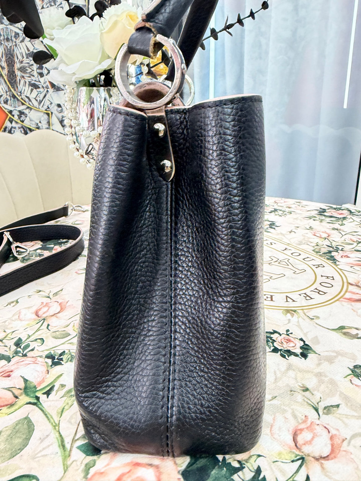 Louis Vuitton - Capucines BB - Leather - Black - (small)