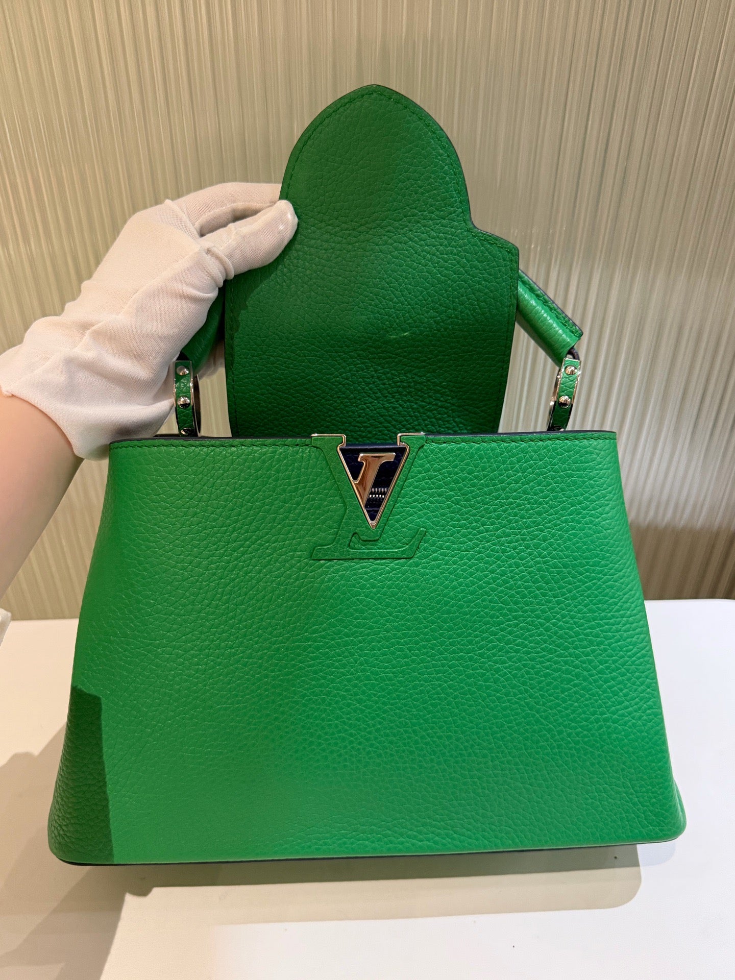 Louis Vuitton - Capucines BB - Leather - Green - (BB)