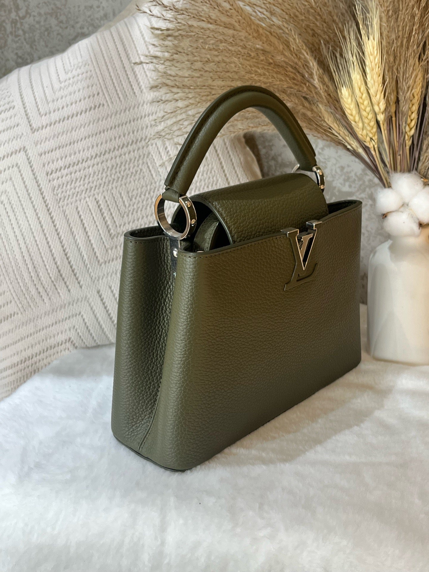 Louis Vuitton - Capucines BB - Leather - Green - (mini)