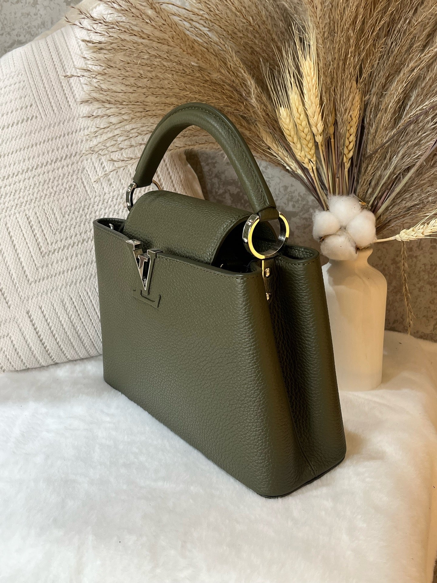 Louis Vuitton - Capucines BB - Leather - Green - (mini)