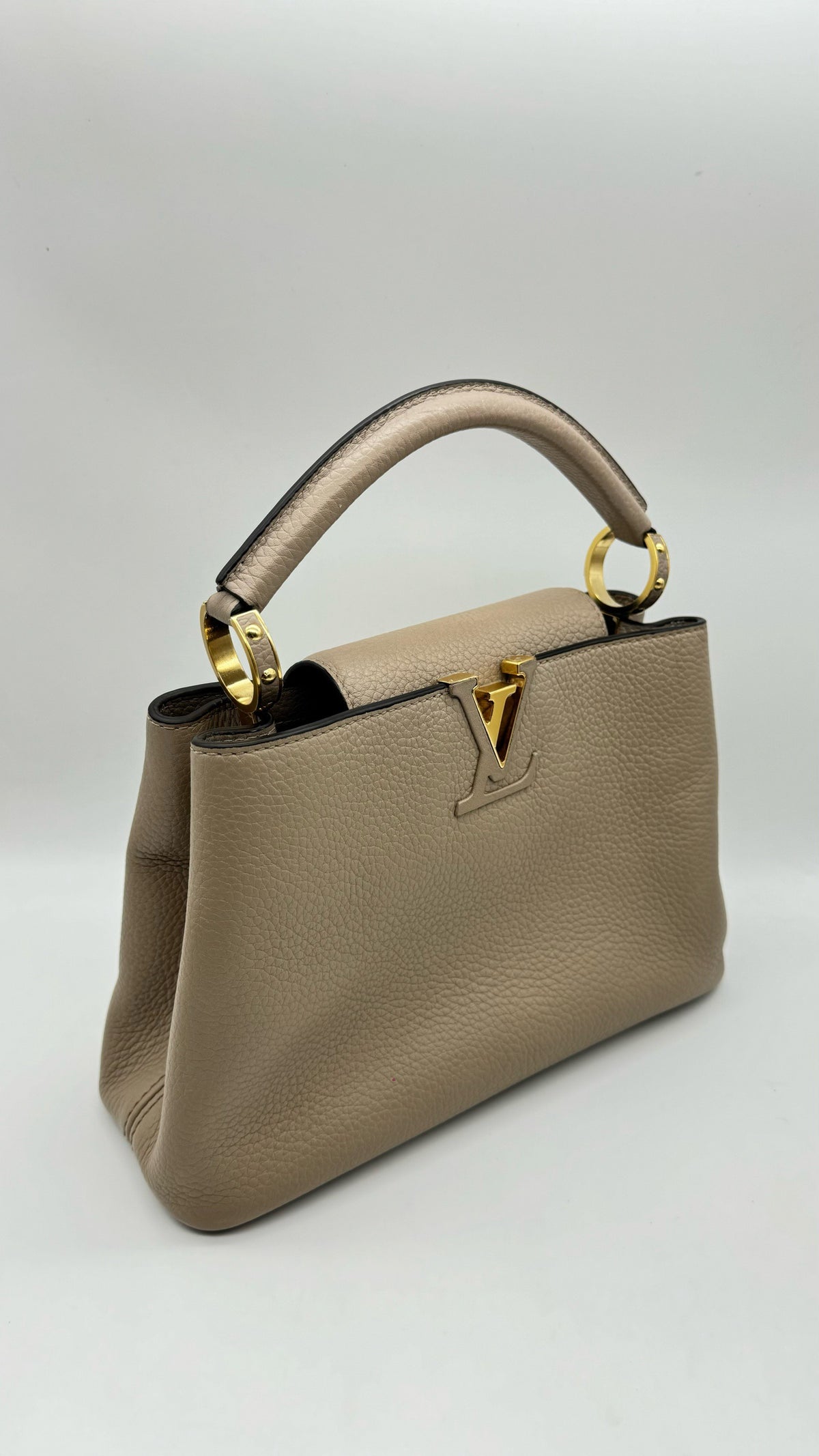 Louis Vuitton - Capucines BB - Leather - Grey - (mini)
