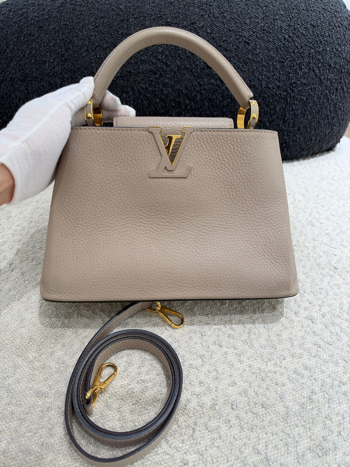 Louis Vuitton - Capucines BB - Leather - Grey - (small)