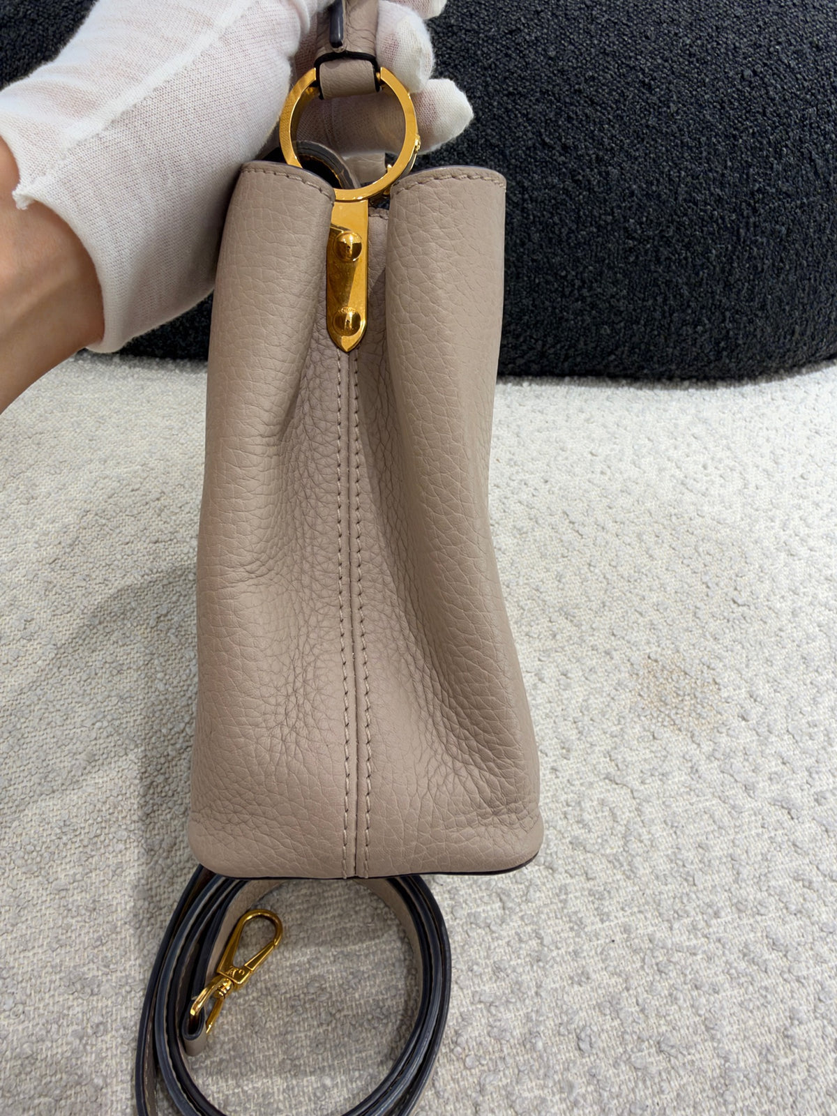 Louis Vuitton - Capucines BB - Leather - Grey - (small)
