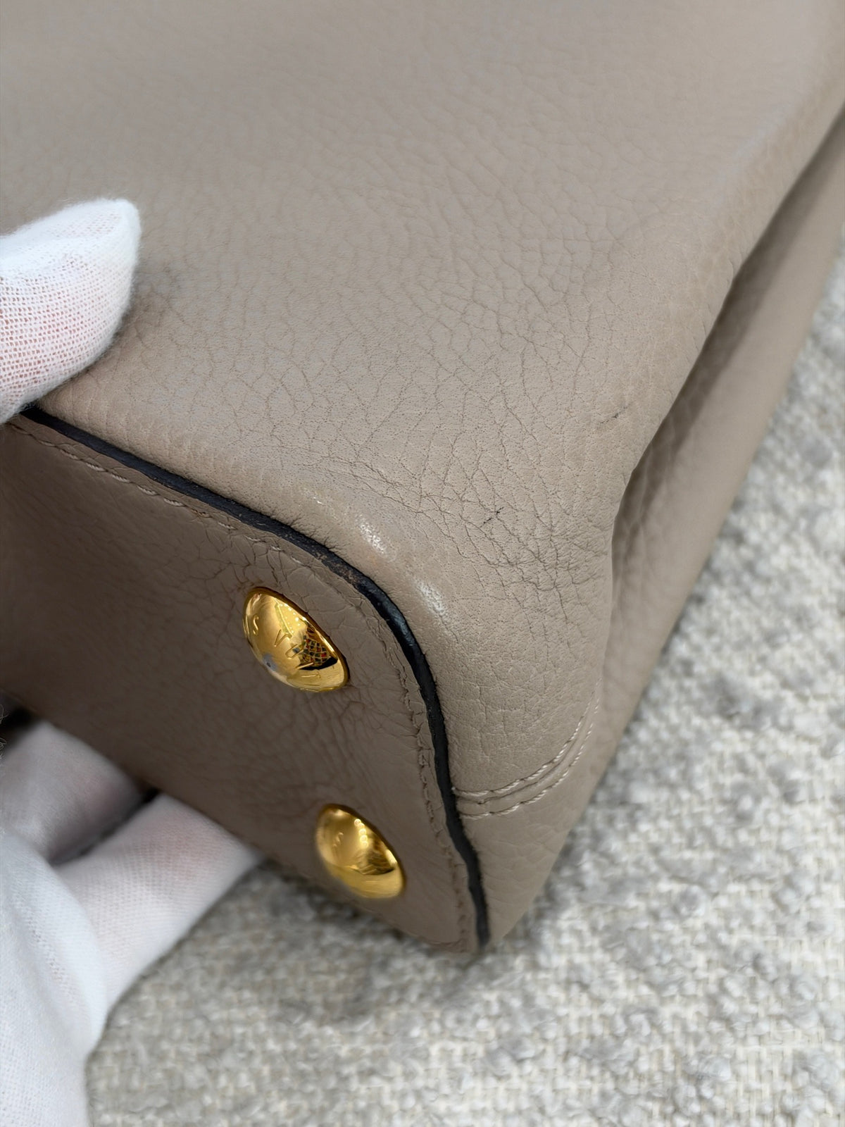 Louis Vuitton - Capucines BB - Leather - Grey - (small)