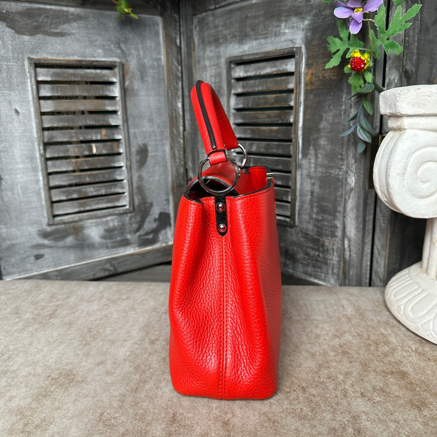 Louis Vuitton - Capucines BB - Leather - Red - (mini)