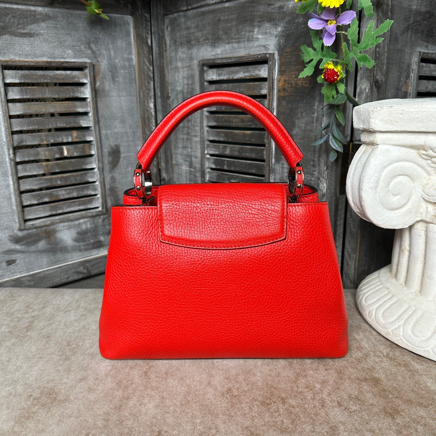 Louis Vuitton - Capucines BB - Leather - Red - (mini)