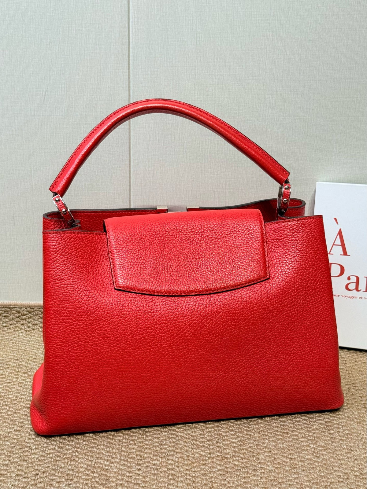 Louis Vuitton - Capucines BB - Leather - Red - (small)