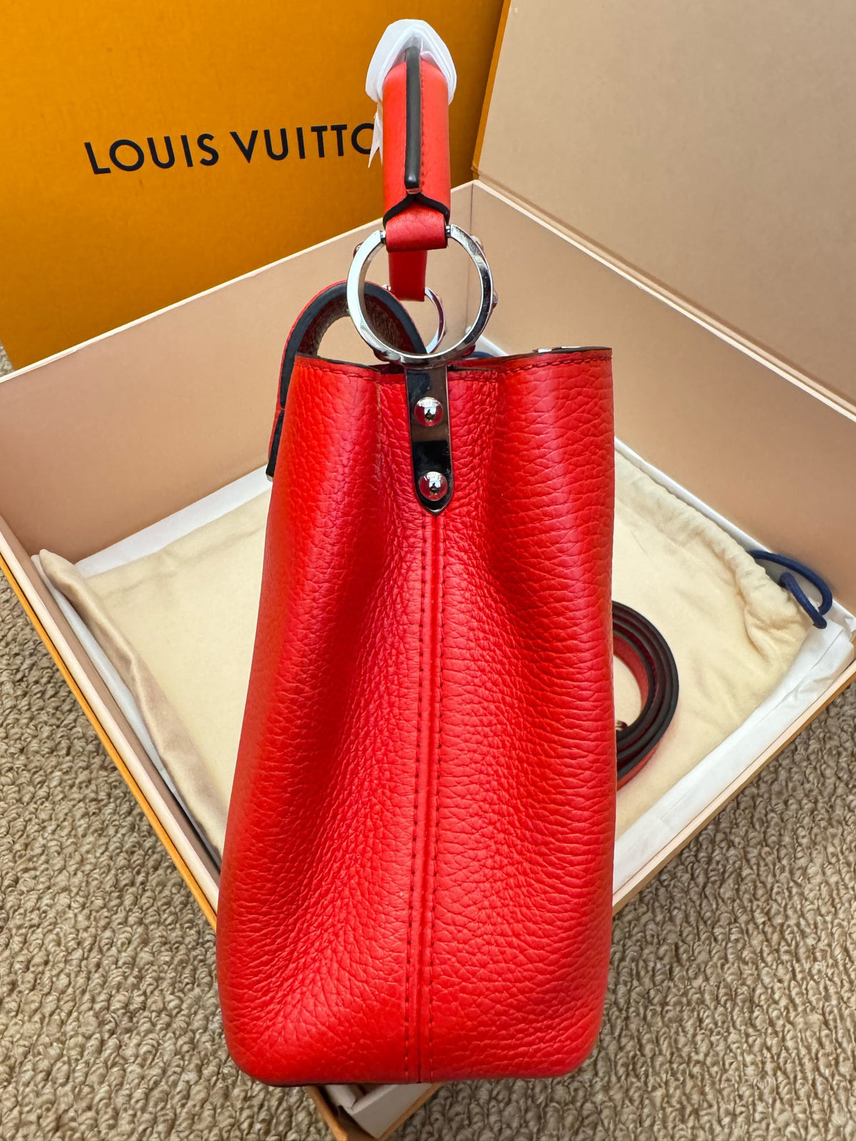 Louis Vuitton - Capucines BB - Leather - Red - (Small)