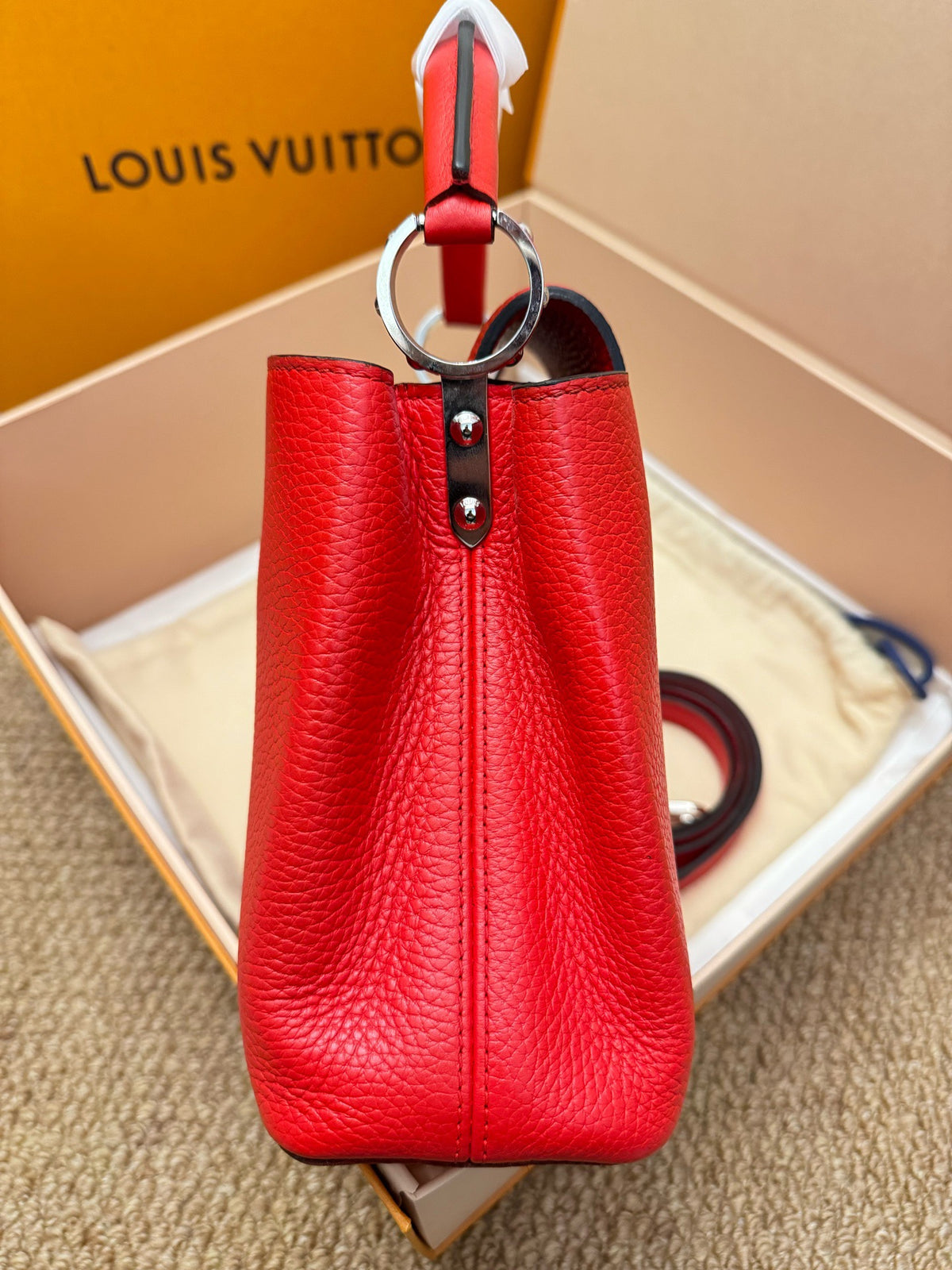 Louis Vuitton - Capucines BB - Leather - Red - (Small)