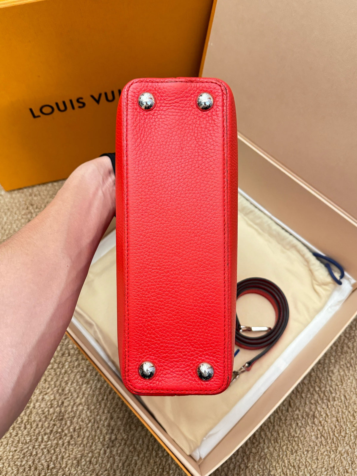Louis Vuitton - Capucines BB - Leather - Red - (Small)