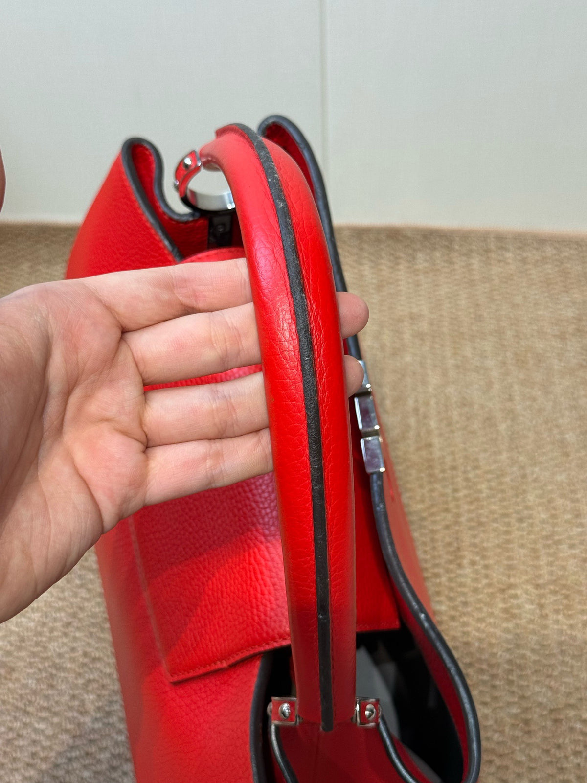 Louis Vuitton - Capucines BB - Leather - Red - (small)