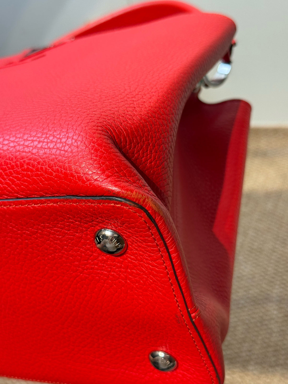Louis Vuitton - Capucines BB - Leather - Red - (small)